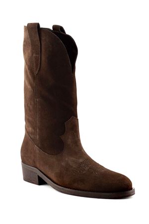 Stivale Texano in camoscio marrone VIA ROMA 15 | 3381PSYKE